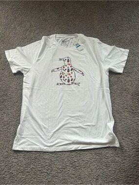 Original Penguin Bright White Crewneck T‑Shirt